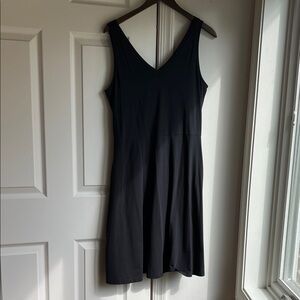 Pact Black Revive V-Neck Tank Dress